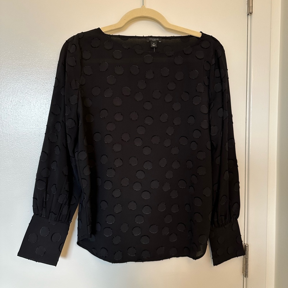 Ann Taylor Black Blouse